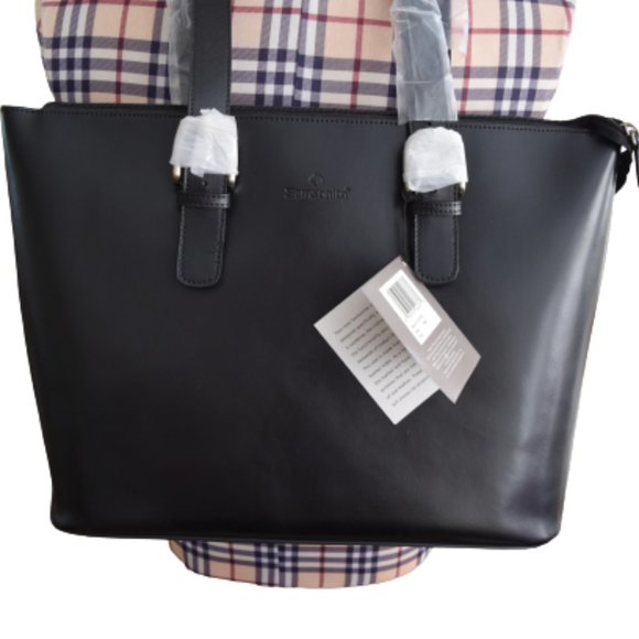Samsonite Black Patent Leather Tote Business Case